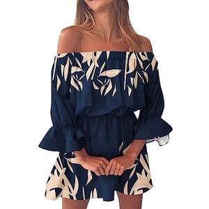 SHEIN Clasi Abo estivo da donna taglie forti con scollo rotondo, a