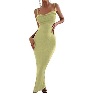 KOJOOIN Abito estivo da donna, stile boho, a tunica, a maniche corte, con scollo a V, abito da spiaggia corto, con volant, abito casual con coulisse (confezione multipla), A-blu, S