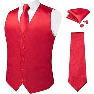 Gilet Uomo TopTie In Cotone - Modello Slim, Colori Classici, Per Business E Casual - Foto 2