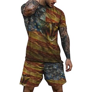 Taglie Grandi Moda Tuta Uomo GIOPSQ MV Agusta - Set 2 Pezzi T-shirt E Pantaloncini, Stampa 3D, Taglie S-5XL Tuta Uomo 4xl - Foto 6