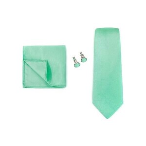 Cravatta uomo verde fantasia regimental in misto bamboo