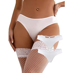Perizoma Donna In Pizzo Sexy - Tanga Elasticizzato Con Cavallo In Cotone, Design Comfortevole E Elegante - Foto 4