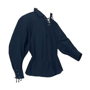 GAMISOTE Camicia Da Uomo Medievale Renaissance Gothic A Maniche Lunghe Da Pirata Steampunk Nero Xxxl 121823663