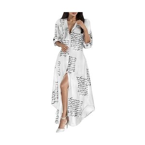 Generico Abito Da Donna Sexy Con Stampa Retrò Sacca Compatible With Moto Vestito Da Estivo - 7