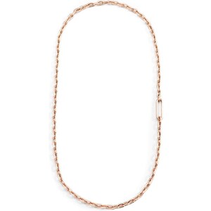 Collana di catena 14 del Box specchio oro tinta rosa k, 0,6 mm