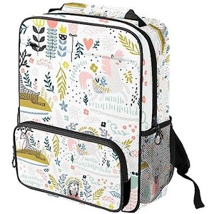 Zaino Mini A Forma Di Gatto Per Donne, Fiore Nero, Piccolo 26x22x11 Cm, Zainetto Da Viaggio Leggero
