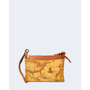 Borsa A Spalla Alviero Martini Idiol Bag 1 Classe - Stamp Geo Night, Nero, Tracolla Regolabile