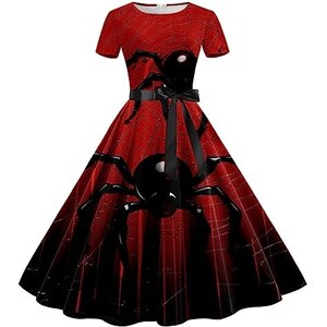 Abito Vintage Rockabilly Donna Con Cintura – Stile Hepburn, Morbido E Leggero