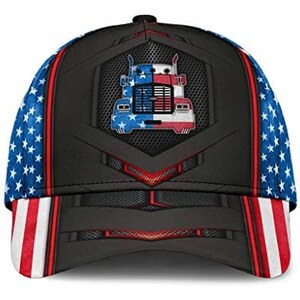 Berretto Da Baseball Blu Con La Bandiera Degli Stati Uniti