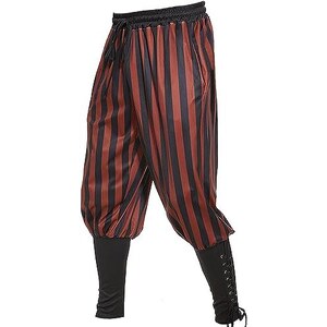 Pantaloni Medievali Thorsberg In Cotone Marrone – Taglio Dritto Storico, Vita Ampia Con Passanti, Per Rievocazioni E LARP