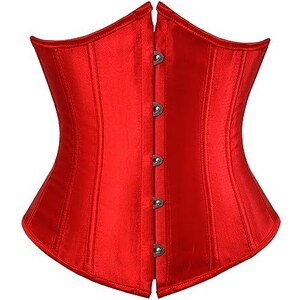 Corsetto Rinascimentale Donna SCARLET DARKNESS | Sottoseno, Con Lacci E Stecche, Stampa Floreale