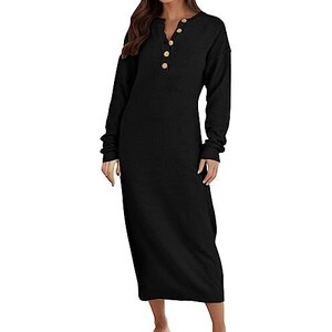 Abito Lungo Aderente A Costine Con Scollo A U Profondo – Donna, Maniche Corte, Maxi Vestito In Tinta Unita (Rosa/Arancio, Taglia L)