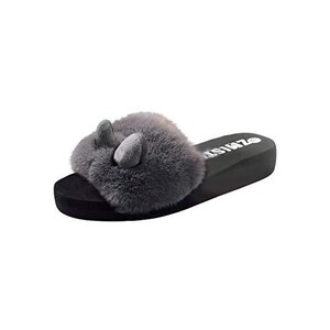 pantofole da donna a fora di gatto in peluche – orbide scarpe da casa in pelliccia, grazioso