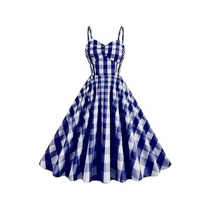 Abito Vintage Anni '50 Per Bambine - Modello Rockabilly Senza Maniche - Stampa Floreale A Pois - Gonna Svasata A Linea A Con Cintura