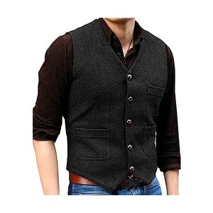 Gilet Uomo Leif Nelson LN1855 - Maglia Fine, 100% Poliacrilico, Per Tempo Libero E Occasioni Eleganti - Foto 4