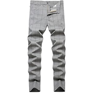 Pantaloni Chino Uomo A Righe - Estivi Leggeri, Slim Fit, Con Tasse, Ideali Per Casual E Outdoor - Foto 5