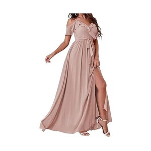 Semplici Abi Da Damigella Donore A Sirena Taglie Forti Abi Da Damigella Donore Lunghi Fino Al Pavimento Con Una Spalla Pieghettata Abi Da Sposa Su Misura Gli Ospi Da 89,08 € | DHgate