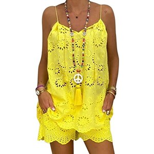 SHEIN Clasi 2 pezzi Completo estivo da donna con top corto a volant