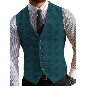 Gilet da uomo formale con scollo a V gilet da uomo nero blu navy gilet da smoking gilet da uomo, Rosa, X-Small