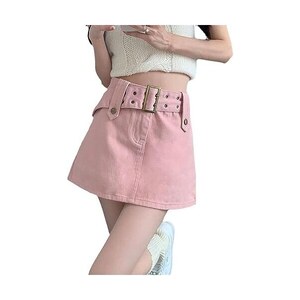 Gonna In Denim Y2K | Vita Alta E Corta | Stile Trapezio | Moda Casual Donna - Foto 2