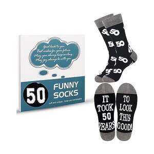 Calzini Divertenti Uomo Con Scritte Antiscivolo - Regalo Per Natale, Compleanno O Papà - Foto 4