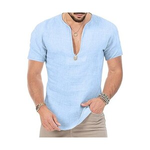 Maglietta Donna Con Scollo A V - T-Shirt Casual In Cotone Stretch - Elegante E Comoda Per Tutti I Giorni - Foto 7