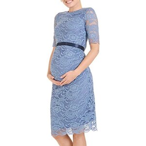 Abito Lungo Premaman In Chiffon - Off-Spalla Con Spacco, Per Photoshoot