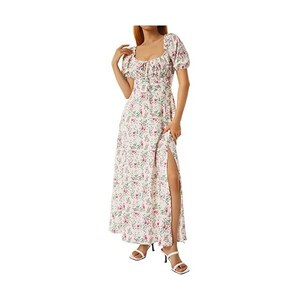 Abito Donna CUPSHE In Pizzo Con Stampa Floreale - Mini Trapezio, Maniche Lunghe, Per Feste - Foto 7