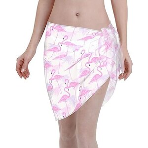 FJAUOQ Biker for Life - Sarong da donna, in chiffon, da spiaggia, corto