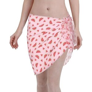 Muay Thai Shorts Leone Sarong Da Spiaggia Avvolgente Hawaiano - Pareo Corto, Nero/bianco Con Stampa Ibisco, Taglia Unica, Per Donna Sarong Da Spiaggia Hawaiano - Foto 9