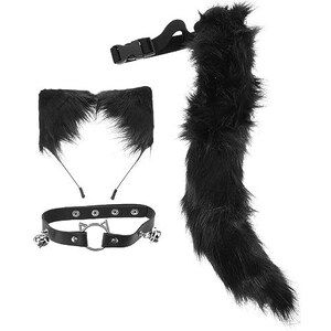 XPEX 1 Pezzi Therian Tail Portachiavi, Coda Di Volpe, Coda Pelosa Da 40Cm Pollici, Portachiavi Di Coda Soffice Di Moda, Clip Di Coda Per Il Giocattolo Cosplay(Oro) (B