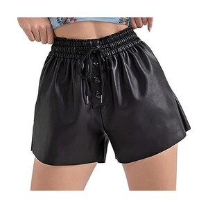 Pantaloni Da Donna Tinta Unita Con Tasche Capris Abbottonati