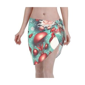 FJAUOQ Flamingo Tropical Palm - Sarong Da Donna, In Chiffon, Da Spiaggia, Corto, Da Spiaggia Corto Da Spiaggia Costume Da Bagno Colore 3 Taglia Unica 122608974