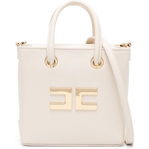 Elisabetta Franchi La Mia Bambina Borsa tote con placca logo in finta ...