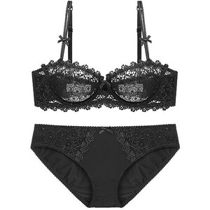 Lorier Set Di Lingerie Sexy In Pizzo Morbido Da Donna Con Biancheria Intima Trasparente In Pizzo