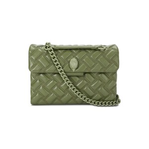 Borsa A Tracolla Rotonda Piccola Kurt Geiger London Shoreditch – Pelle Nera Effetto Vernice E Stampa Coccodrillo - Foto 2