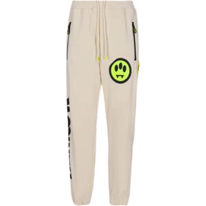 Barrow Felpa Panna Con Cappuccio E Logo S6BKJUHS082-013 main image 1