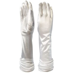 Guanti Eleganti Floreali Guanti Lunghi In Pizzo Nero | Guanti Da Opera Floreali Per Donne Guanti Tulle Nero - Foto 6