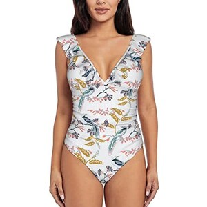 Costume Intero Donna Clear Wind - Scollo Americano Con Frange E Nappe, Asciugatura Rapida, Poliestere - Foto 14