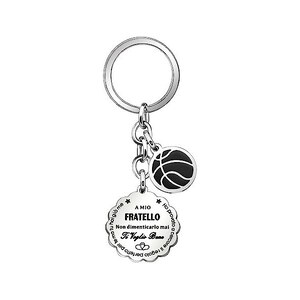 Portachiavi Per Fratello Con Frase Divertente - Regalo Originale In Acciaio Inox Per Compleanno O Natale