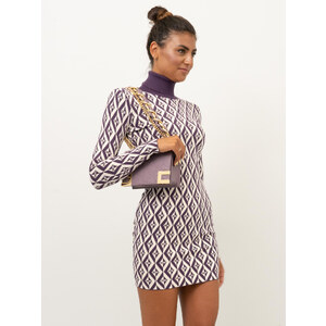 ABITO ELISABETTA FRANCHI AM98B36E2 Taglia 46, Colore Prugna/Burro