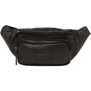 Marsupio da donna in pelle nera con cerniera dorata, borsa a tracolla in pelle con cinturini fantasia extra, regalo per la festa della mamma - Italia