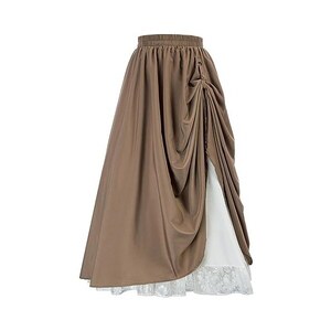 Gonna Gotica Nera Pieghettata Con Cintura Gothic Lolita main image 1