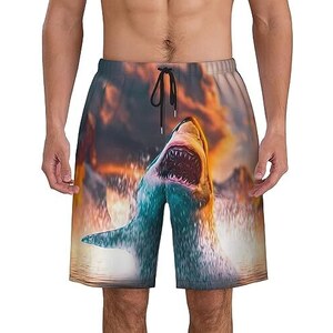 Costume Da Bagno Uomo Con Stampa Croazia - Pantaloncini Da Spiaggia Asciugatura Rapida, Con Fodera In Rete E 3 Tasche