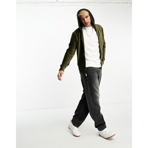 K-Way LE VRAI ARNEL UNISEX - Felpa con zip - green blackish/verde scuro 