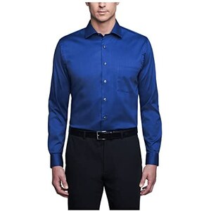 Van Heusen Herren Hemd Regular Fit Mit Flex-Kragen & Stretch – Faltenfrei, Langarm, Für Business