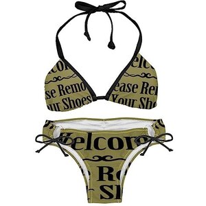 CUPSHE Bikini da donna, a maniche lunghe, stile asimmetrico, costume da bagno in due pezzi, costume da bagno, Bianco/verde/blu navy, XS