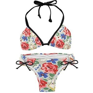 Costume Da Bagno Aperto Bikini Fascia Multicolore slim sling