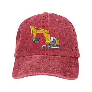 Cappello Da Baseball Bambino Con Ricamo Escavatore - Nero, Taglia Regolabile 54cm, Per Esterno E Sport - Foto 8