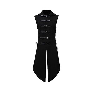 Mymyguoe Gilet da uomo, elegante, stile retrò, in jacquard, gotico